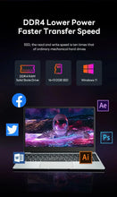 Load image into Gallery viewer, 2025 Portable Gaming Laptop Computer Windows 11 Intel Core i9 8950HK 16GB DDR4 1TB 2TB SSD 1920*1080P Office Gaming PC Notebook