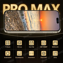 Load image into Gallery viewer, Original For Brand New XS16 Pro+ Smartphone 7.3 inch Full Screen 4G 5G Cell Phone 8000mAh Mobile Phones Global Version