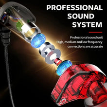 Load image into Gallery viewer, T2000 Waterproof Sports Binaural Wired Headset HIFI Metal Bass Earbud Headphone Sport Stereo Sound Noise Reduction Headset