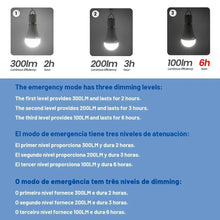 Load image into Gallery viewer, LED Rechargeable Bulb Light E27 7W 1500mAh Emergency Bulb 220V 110V for Home Power Outdoor Camping Failure Porch Garden Lamp