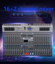 Load image into Gallery viewer, 26-channel Professional Audio Mixer Console +48V Phantom Power 99 DSP Effects Bluetooth USB Computer Play For Stage Performance