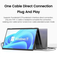Load image into Gallery viewer, 15.6 Inch Dual Touch Screen Portable Monitor 1080P FHD With 360° Flip External Screen For PC Laptop Mac Phone Xbox PS4/5 Switch