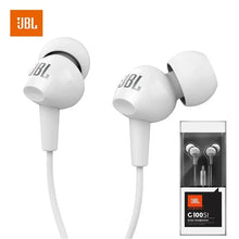 Load image into Gallery viewer, JBL C100SI In-Ear Wired Stereo Headphones for Online Classes, Meetings, Gaming, Laptop Use, with Microphone for Calls, Airy