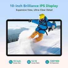 Load image into Gallery viewer, 10.1 2025 Tablet Android 15 8-core 12GB RAM 128GB featuring expansive 10-inch IPS display and HD resolution