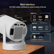 Load image into Gallery viewer, HY300 Pro HiFi Projector 4K Android 11 Dual Wifi6.0 BT5.0 H713 280ANSI 720P Built-in Cinema Sound Speaker Protable Mini Projetor