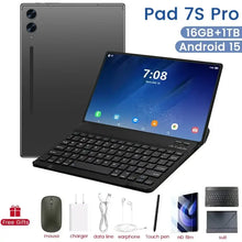 Load image into Gallery viewer, 2025 New Android 15 Pad 7S Pro Tablet PC 10.1 inch 16GB+1T Global Version 5G Tablette WiFi Dual SIM 10000mAh Google Tablet BT5.0