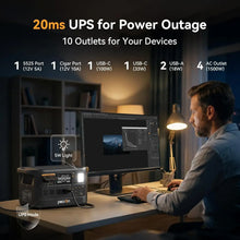 Load image into Gallery viewer, Portable Power Station, 1500W, 1004Wh LiFePO4 Battery Solar Generator