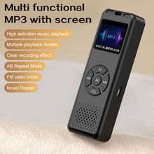 Load image into Gallery viewer, 32/64GB Digital Voice Recorder MP3 Player Mini Sound Audio Recorder Professional Recording Dictaphone Built-in Speaker FM Radio