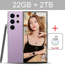 Load image into Gallery viewer, S24 Ultra 7.3HD Mobile Phones Original Smartphone 5G Dual SIM Android 14 Cell Phone Snapdragon 8 gen 3 Global Version Cellphones