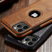 Load image into Gallery viewer, Ultra Thin Slim Leather Phone Case For iPhone 14 13 12 11 Pro Max XS XR X SE 7 8 Plus Shockproof Bumper Soft Business Back Cover