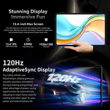 Load image into Gallery viewer, Teclast T65 Tablet 13.4" 2K 120Hz Android 16 Tablets Unisoc T7280 Octa Core Max 26GB RAM 128GB ROM 8000mAh 4G LTE