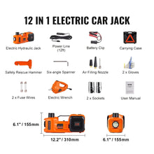 Load image into Gallery viewer, VEVOR Electric Car Jack 5 Ton Hydraulic Jack with Electric Impact Wrench Portable Car Lift for SUV MPV Sedan Truck Change Tires