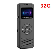 Load image into Gallery viewer, 32/64GB Digital Voice Recorder MP3 Player Mini Sound Audio Recorder Professional Recording Dictaphone Built-in Speaker FM Radio