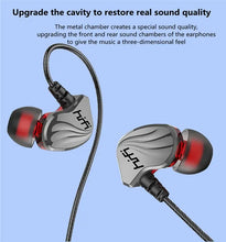 Load image into Gallery viewer, T2000 Waterproof Sports Binaural Wired Headset HIFI Metal Bass Earbud Headphone Sport Stereo Sound Noise Reduction Headset