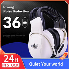 Load image into Gallery viewer, Soundproof Earmuffs Professional Protection Adult Anti-Noise Students Learn Noise Reduction Quiet Industrial Earmuffs 36db