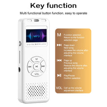 Load image into Gallery viewer, 32/64GB Digital Voice Recorder MP3 Player Mini Sound Audio Recorder Professional Recording Dictaphone Built-in Speaker FM Radio