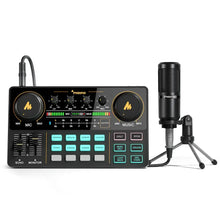 Load image into Gallery viewer, MaonoCaster Audio Interface Podcast Studio Sound Card Kit with Microphone for Live Streaming Recording Youtube PC\Phone,AM200-S1