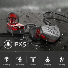 Load image into Gallery viewer, T2000 Waterproof Sports Binaural Wired Headset HIFI Metal Bass Earbud Headphone Sport Stereo Sound Noise Reduction Headset