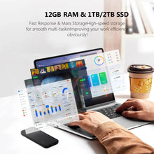 Load image into Gallery viewer, Xiaman Ultra Slim Windows 11 Laptop Computer 14.1" 12GB RAM 1TB SSD Intel Atom A3950 Notebook 1920*1080 Office Study Computer PC