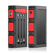 Load image into Gallery viewer, Hand Crank Solar Power Bank 30000mAh with Cable Camping Light PD 20W Fast Charging Powerbank for iPhone Xiaomi Samsung Powerbank