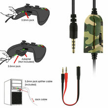 Load image into Gallery viewer, 3.5mm Wired Gaming Headphones With Microphone For Computer PS4 PS5 Xbox Bass Stereo PC High Sound Quality Wired Headset