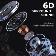Load image into Gallery viewer, T2000 Waterproof Sports Binaural Wired Headset HIFI Metal Bass Earbud Headphone Sport Stereo Sound Noise Reduction Headset