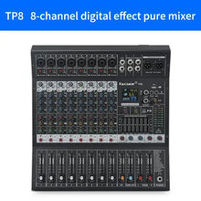 Load image into Gallery viewer, 8/12 Channel Digital Mixer Audio Console 100 DSP Effects Bluetooth USB MP3 DJ Reverberation Sound Mixing Console