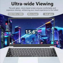 Load image into Gallery viewer, Portable Laptop Computer PC Windows 11 Intel Core i7 8500Y 15.6 Inch 20GB DDR 1TB SSD Office Laptops Fingerprint Unlock Notebook