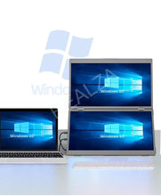 Load image into Gallery viewer, 15.6 Inch Dual Touch Screen Portable Monitor 1080P FHD With 360° Flip External Screen For PC Laptop Mac Phone Xbox PS4/5 Switch