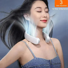 Load image into Gallery viewer, New Mini Neck Fan Portable Bladeless Hanging Neck 1200mAh Rechargeable Air Cooler 3 Speed Mini Summer Sports Fans
