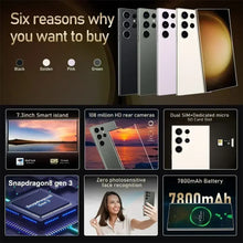 Load image into Gallery viewer, S24 Ultra 7.3HD Mobile Phones Original Smartphone 5G Dual SIM Android 14 Cell Phone Snapdragon 8 gen 3 Global Version Cellphones