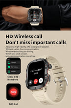 Load image into Gallery viewer, 2024 Rugged Military Smart Watch Men Outdoor Watches lP68 Waterproof 2.01" Al Voice Bluetooth Call Smartwatch For Android lOS
