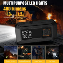 Load image into Gallery viewer, YINGBOOST Car Jump Starter with Air Pump Peak 4000A Jump Starter&150PSI Air Compressor, Portable Auto Power Bank ,Tire Inflator