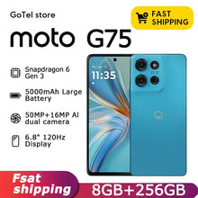 Load image into Gallery viewer, Motorola Moto G75 5G Global ROM Smartphone Snapdragon6 Gen3 5000mAh 6.8" 120Hz  50MP Camera