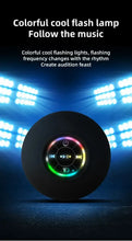 Load image into Gallery viewer, VIKEFON Portable Bluetooth Audio Ipx4 Waterproof Led Lights Bathroom Outdoor Large Suction Cup Can Be Adsorbed Wall Speaker