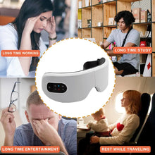 Load image into Gallery viewer, Eye Massager with Heat Smart Eye Care Device with Music for Migraines Relax Reduce Eye Strain Dark Circles Eye Bag Improve Sleep