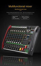 Load image into Gallery viewer, 4 / 8-channel mixer DSP reverberation effect professional Bluetooth USB audio mixer balance family karaoke stage performance KTV