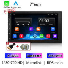 Load image into Gallery viewer, Android 13 2 Din Car Radio Auto radio 64G 7"/9"/10" Universal WIFI GPS Car Audio Multimedia Player For Hyundai Nissan Toyota Kia