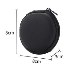 Load image into Gallery viewer, Earphone Storage Case With Zipper Ear Bud Storage Box Headset Headphone Mini Data Cable Storage Pouch Travel Earphone Accessory