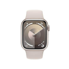 Load image into Gallery viewer, Apple Watch Series 9 GPS 41mm Starlight Aluminum Case with Starlight Sport Band - S/M