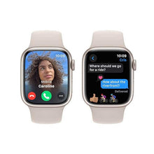 Load image into Gallery viewer, Apple Watch Series 9 GPS 41mm Starlight Aluminum Case with Starlight Sport Band - S/M