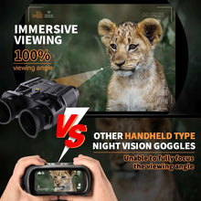 Load image into Gallery viewer, Night Vision Binoculars Goggles Infrared Digital Head Mount Built-in Battery Rechargeable Hunting Camping Equipment 1080P Video