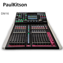 Load image into Gallery viewer, Paulkitson DM16 18Channel Professional Digital mixing Dj Mixer Audio Console Mixer Professional Stage Performance