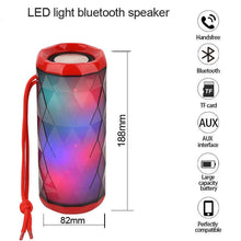 Load image into Gallery viewer, Portable bluetooth speaker tg167 bass color cool polygonal design waterproof wireless speaker, high-definition noise reduction,