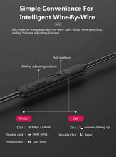 Load image into Gallery viewer, 3.5mm Wired Earphone Subwoofer In-Ear Headphones Adjustable Volume HIFI Stereo Bass Headset With Mic For Xiaomi Samsung Huawei