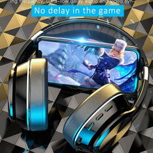 Load image into Gallery viewer, HiFi Wireless Headphones Bluetooth Foldable Headset Support TF Card/FM Radio Stereo Headset With Mic Deep Bass