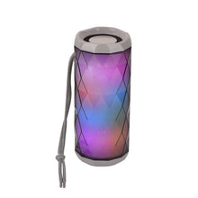 Load image into Gallery viewer, Portable bluetooth speaker tg167 bass color cool polygonal design waterproof wireless speaker, high-definition noise reduction, - gray