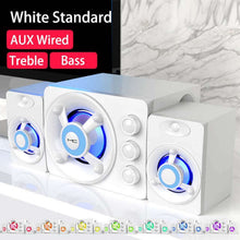 Load image into Gallery viewer, Audio Center Home Theater System For Computer PC TV Subwoofer Wireless Caixa De Som Bluetooth Speaker Music Sound Box Blutooth - China - Wired White
