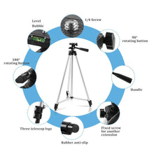 Load image into Gallery viewer, 40/52/60inch Mobile Phone Holder Extensible Tripod Stand Selfie Stick Tripod With Phone Holder For Live Streaming Video Photo