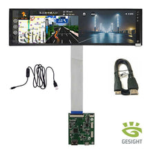 Load image into Gallery viewer, 8.8 Inch Long Strip LCD Screen 1920*480 HSD088IPW1 HD-MI Driver Board Second Monitor Aida64 Sub Display CPU GPU Information - Full Kit